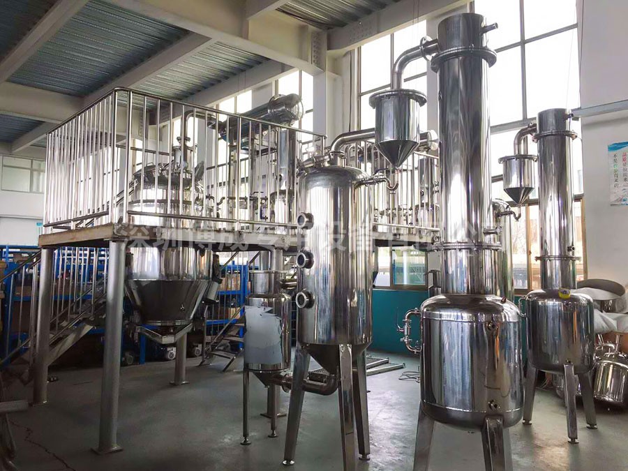 500升蒸汽加熱提取加單效蒸發(fā)室